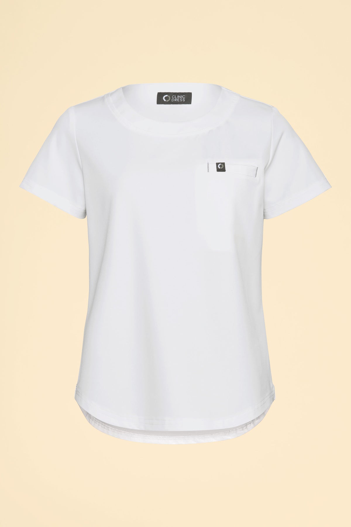 KAERE Shirt Damen - Rundhalsausschnitt weiss, Vue de face 