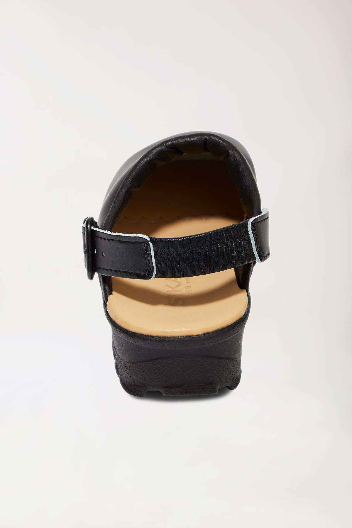 Berufs-Clog Schwarz Permair Leder Unisex, Vue de face 