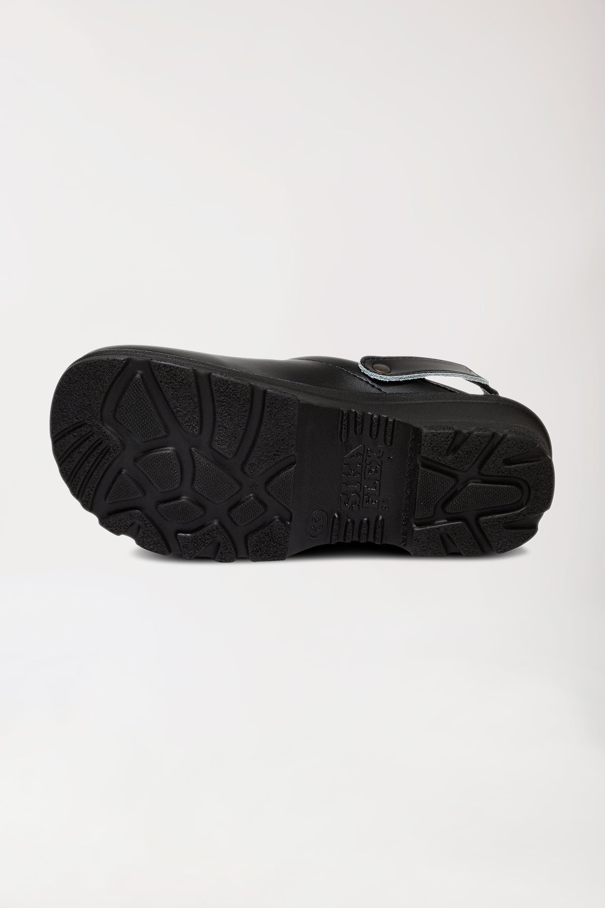 Berufs-Clog Schwarz Permair Leder Unisex, Vue de face 