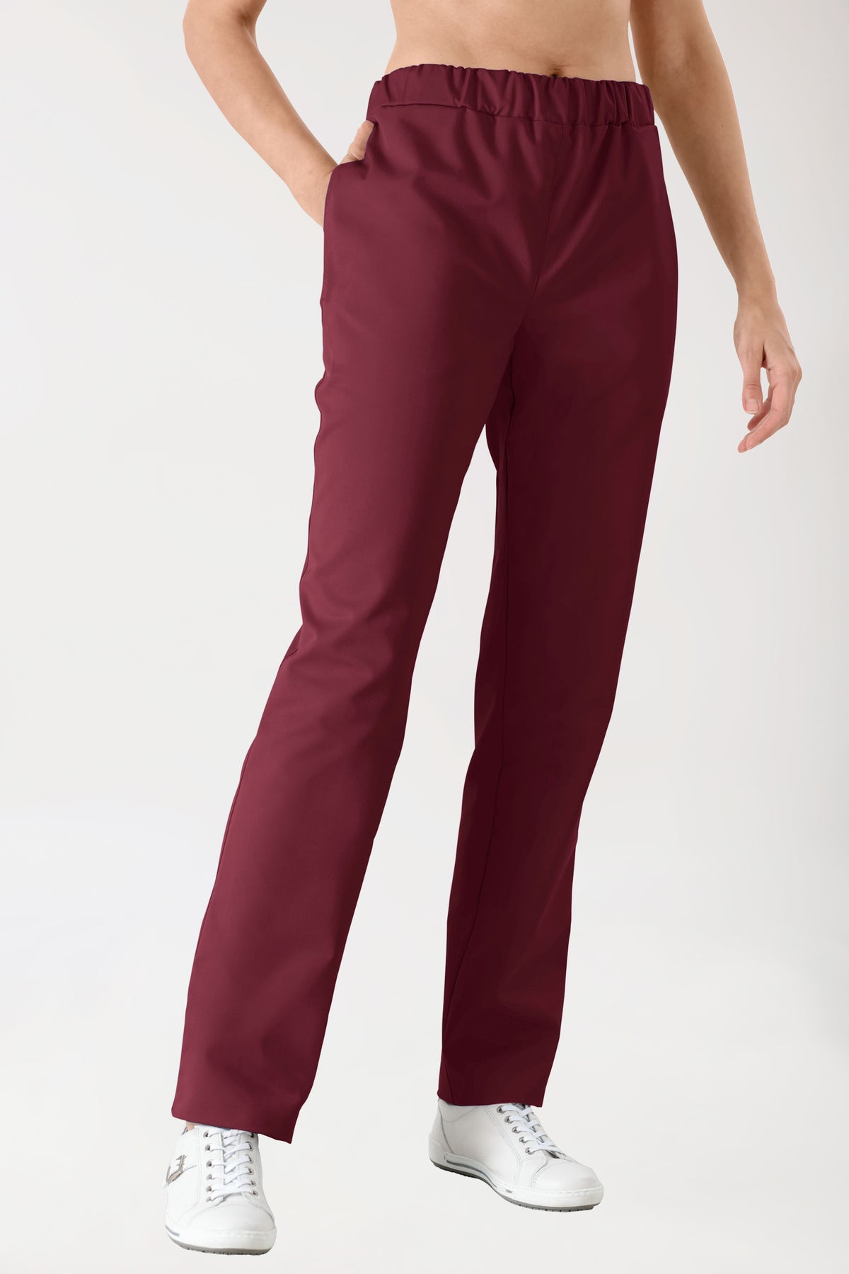 JUST STRONG Hose Unisex - Gummibund bordeaux, Vue de face 