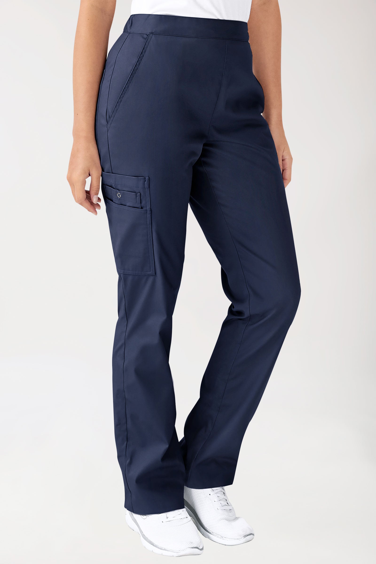 CLINIC STRETCH Hose Unisex - mit Beintasche navy, Vue de face 