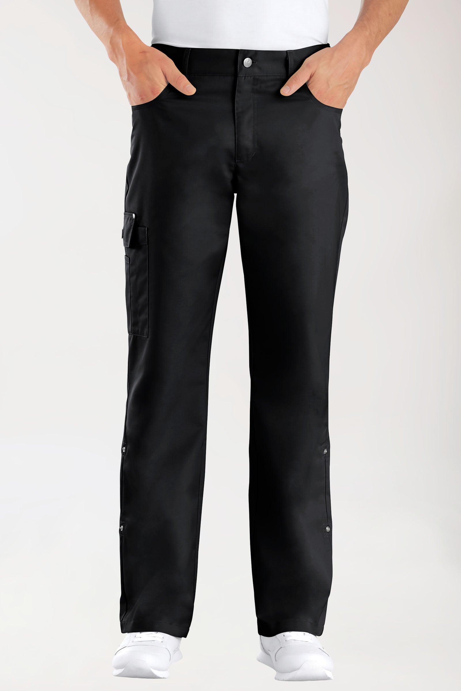 JUST STRONG Hose Unisex - Teilgummibund schwarz, Vorderansicht 