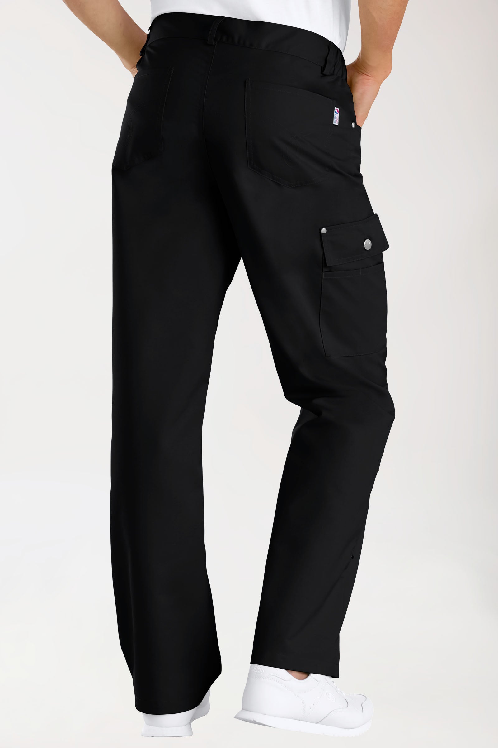 JUST STRONG Hose Unisex - Teilgummibund schwarz, Vorderansicht 