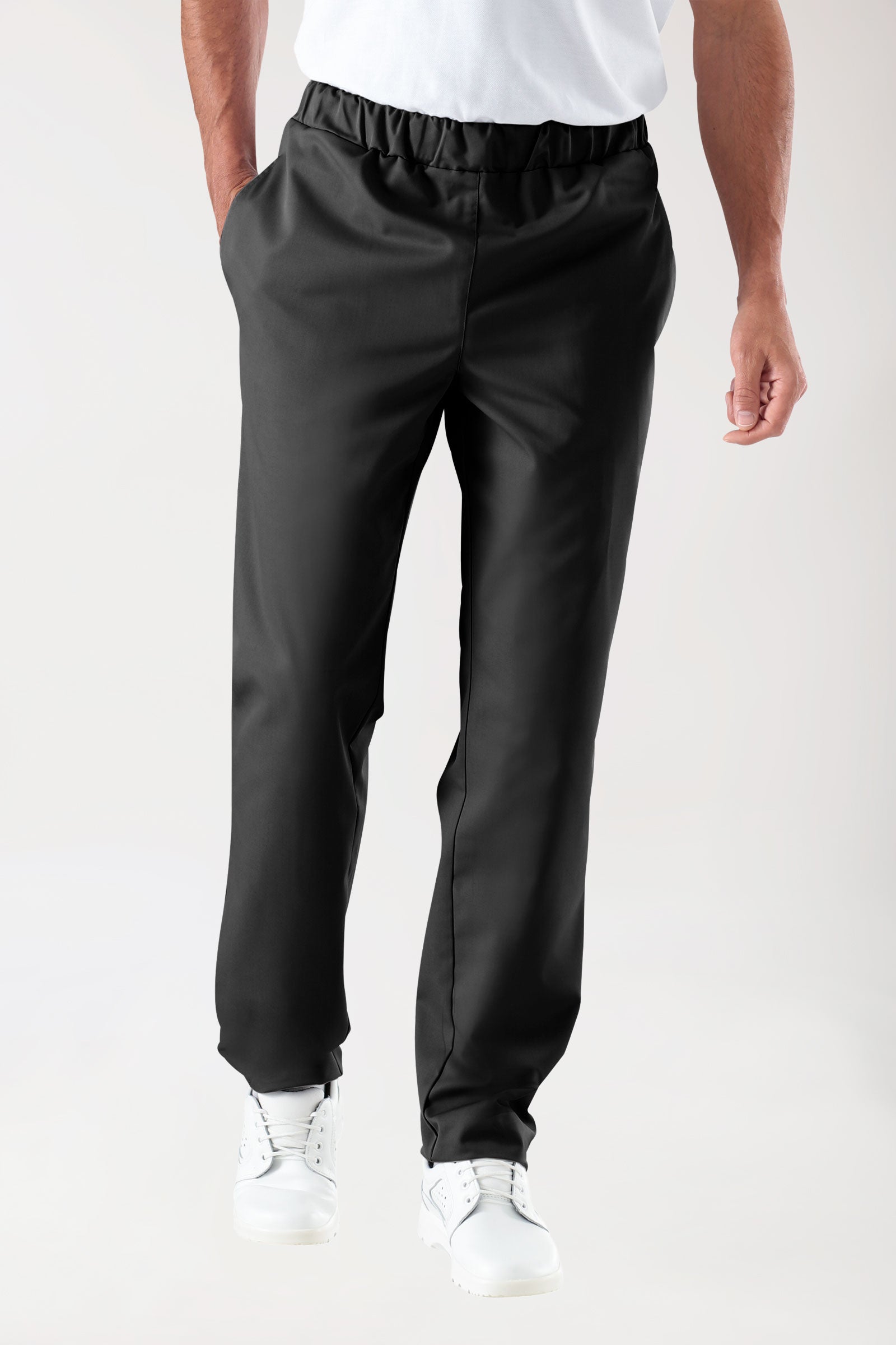 JUST STRONG Hose Unisex - Gummibund schwarz, Vorderansicht 