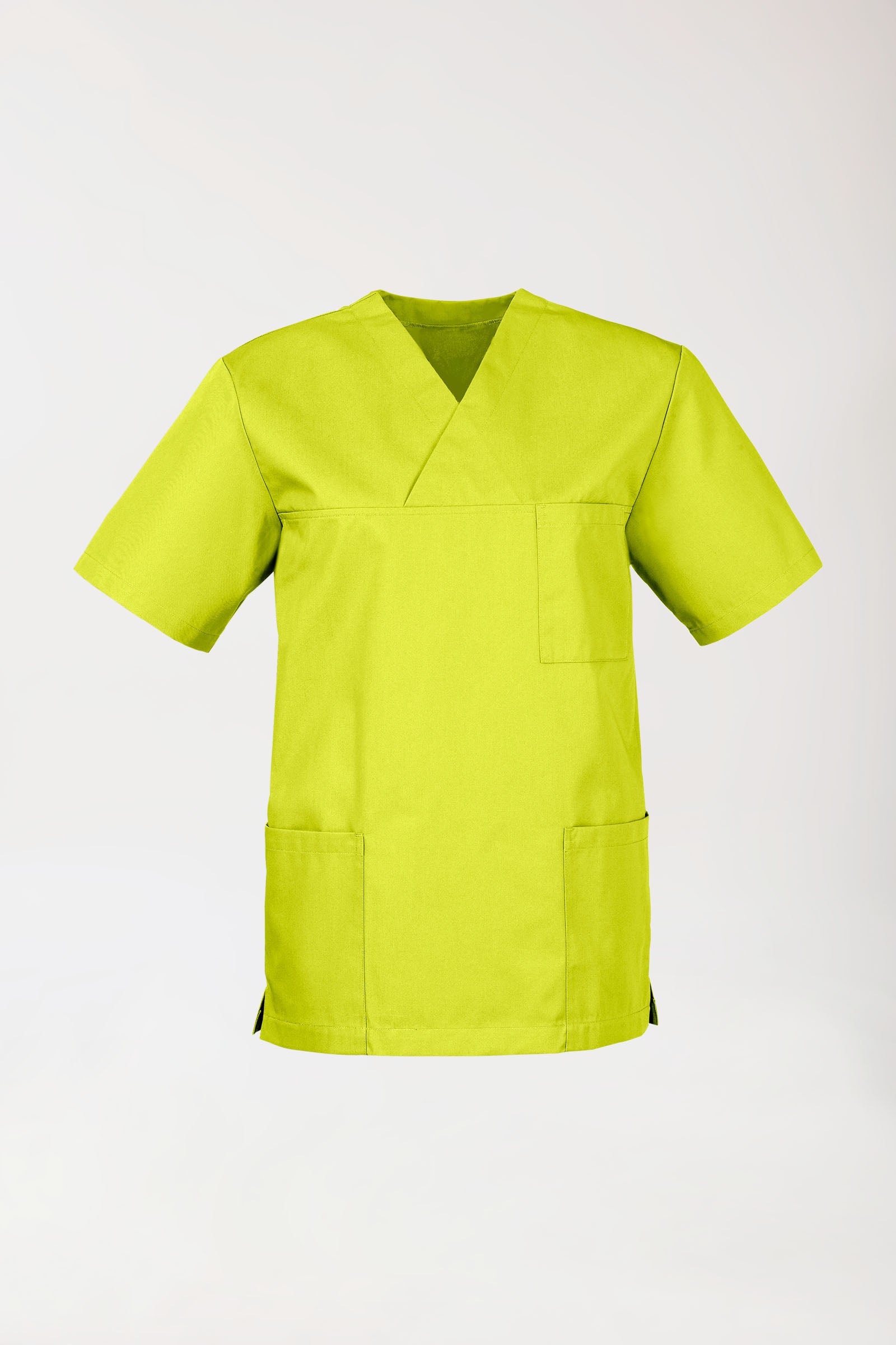 JUST STRONG Schlupfkasack Unisex - V-Ausschnitt limette, Vue de face 